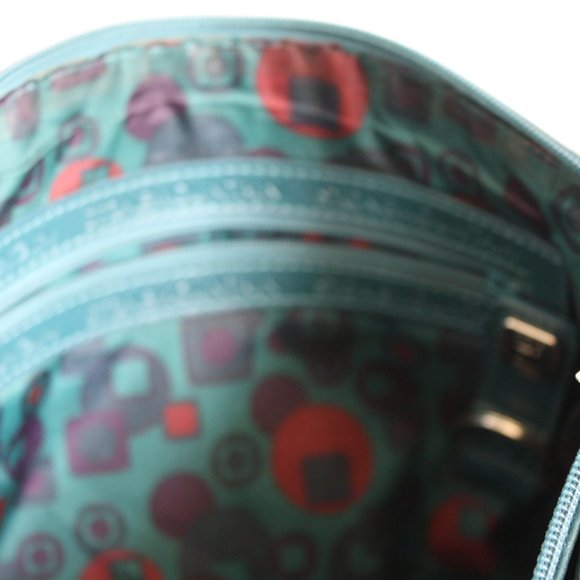 Teal Green Stone Mountain Leather purse Shoulder bag Rich deep Colour Autumn - Picture 11 of 15